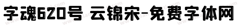 字魂620号 云锦宋字体转换